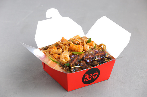 Chicken Singapore Noodles + Chicken Bell Pepper (Dry)