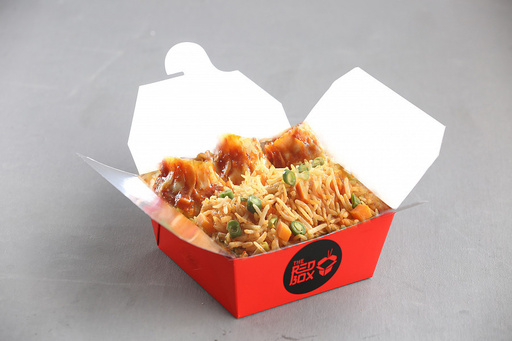 Chicken Thai Fried Rice + Chilli Garlic Chicken (Dry)
