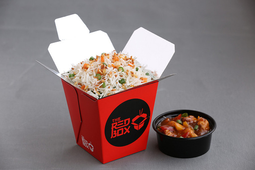 Vegetable Burnt Garlic Fried Rice + Chilli Cauliflower (Gravy).C1