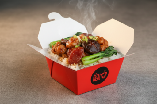 Steam Rice With Chicken Claypot
