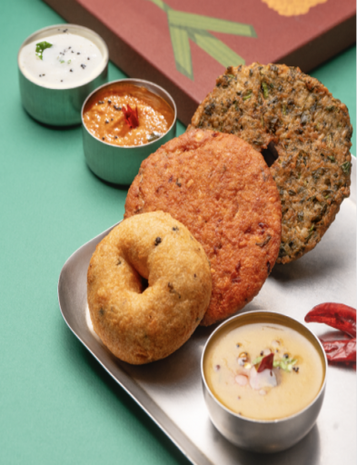 Vada Platter (1 Medhu + 1 Masala + 1 Keera Vada)