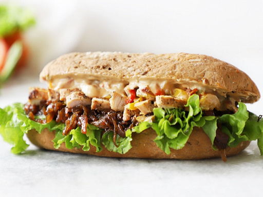 Chicken & Caramelized Onion Sandwich